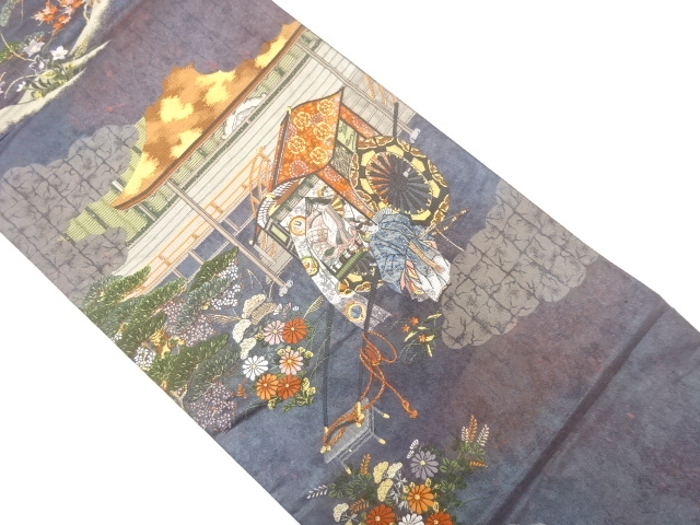 JAPANESE FUKURO OBI / WOVEN PEOPLE IN THE HEIAN ERA